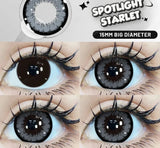 Popxstar 15mm Big Diameter Black Lenses 14.5mm Lenses Colored Contact Lenses for Eyes Big Eye Lenses Natural Look Lenses