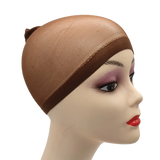 Popxstar 1/6/12bags Ventilated Nylon Mesh Nude Stocking Wig Cap Hairnets Stretchy Close End Super Extra Thin Skin Breathable Wig Cap