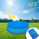 Popxstar Swimming Pool Cover Round Summer Waterproof Pool Tub Dustproof Covers Outdoor Garden PE Film Blanket Accessory Pool Cover