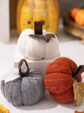 Popxstar 1PC Home Decoration Ornaments Thanksgiving Harvest Day Knitted Pumpkin Can Be Used as Ornaments, Banners, Banners, and Flags