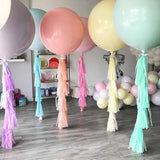 Popxstar 2PCS/packs 18 inch Macaron Pastel Balloons Jumbo Big Engagement Wedding Decoration Happy Birthday Air Candy Matte Balon