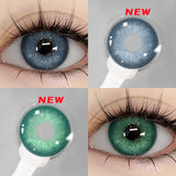 Popxstar New Colored Contacts Lenses for Eyes Fashion Blue Contact Lens Brown Lenses Gray Pupils Yearly Cosmetic Green Contacts