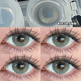 Popxstar 2Pcs Nature Colored Contact Lenses with Prescription Myopia Degree0.00-8.00 For 2024 New Lens Korean Hot Sale