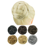 Synthetic Medium Size Braided Chignon Dancer Hair Cover Donut Hair Piece Scrunchies Hair Bun Wig Updo