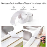 Popxstar 100/200/320cm Bathroom Kitchen Self Adhesive Sealing Tape Shower Sink Bath Caulk Strip Waterproof Wall Sticker Sink Edge Tapes