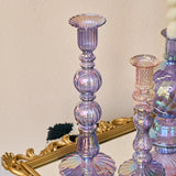 Popxstar Floriddle Retro Candlesticks Taper Candle Holders Tall Candlesticks Decoration Party Glass Vase Home Decor Wedding Decoration HOT