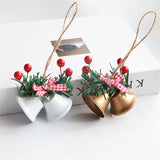 Popxstar Christmas Bells Christmas Tree Jingle Bells Hanging Pendant Xmas New Year 2024 Ornament Christmas Decoration