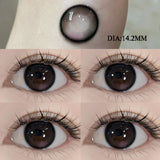 Popxstar 1 Pair Natural Colored Lenses for Eyes  baby Black Eyes Contacts Lens Beauty Pupil 1 Yearly  First Shipping