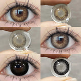 Popxstar Color Contact Lenses For Eyes Gray Prescription Lenses Contact Lenses with Diopters Colored Eye Lenses Beauty Pupils