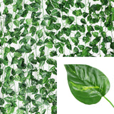 Popxstar 11M Artificial Plants Green Ivy Leaf Garland Fake Plants Climbing Hanging Vines Outdoor DIY Garden Wall Wedding Party Home Decor