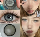 Popxstar Natural Colored Contact Lenses for Eyes 1pair New Contact Lenses Blue Colorful Lenses Green Lenses Fashion Colored Lens