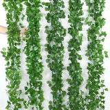 Popxstar 11M Artificial Plants Green Ivy Leaf Garland Fake Plants Climbing Hanging Vines Outdoor DIY Garden Wall Wedding Party Home Decor