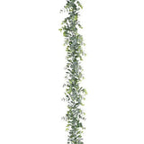 Popxstar spring decor 180cm Artificial Hanging Eucalyptus Plants Fake Lavender Flower Vines Plastic Wall Plant Leaves for Wedding Home Christmas Decor