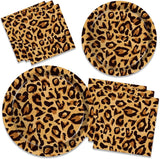 Popxstar Leopard  Party Supplies Leopard Balloons Happy Birthday Banner Safari Party Leopard Print Balloons Jungle Animal Party Decors