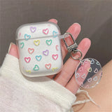 Popxstar Ins Flower Heart Glitter Shiny Earphone Case For AirPodsPro 2nd Case Clear TPU for Airpods 1 2 3 Bluetooth Earphone Charging Box