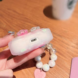 Popxstar Stars Wavy Silicone Soft Shockproof Bracelet Love ins Cute Wireless Bluetooth Earphone Case For Apple Airpods Pro 2nd 3 2 1 Capa