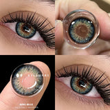 Popxstar Natural Color Contact Lenses for Eyes Blue Gray Eye Colored Lenses Beautiful Pupil Eye Makeup Cosmetic Colorful Lens 2pcs