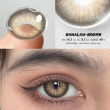 Popxstar NEW Eyes Contact Lenses 1pair Colored Contact Lens for Eye Blue Contact Lens Yearly Use Beauty Makeup Brown Eyes Lenses