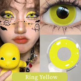 Popxstar 1 Pair Hot sales Color Contact Lenses with Diopter Myopia Eyes Cosplay Contacts Lens  Halloween Contact Lenses Makeup