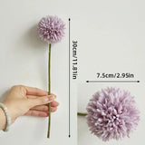 Popxstar spring decor 5pcs Artificial Dandelion Flowers, Fake Hydrangea Bridal Wedding Bouquet, Home Garden Party Wedding Decor, Winter Christmas Home