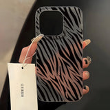 Popxstar INS Black Leopard Print Phone Case For iPhone 15 13 11 12 14 16 Pro Max 13 12 Mini 15 16 Plus Soft Shockproof Bumper Cover Funda