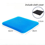 Popxstar Gel Seat Cushion Double Thick Egg Gel Summer Cushion for Pressure Relief Breathable Chair Pad Car Seat Office Chair Soft Cushion