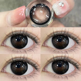 Popxstar 1 Pair Natural Colored Lenses for Eyes  baby Black Eyes Contacts Lens Beauty Pupil 1 Yearly  First Shipping