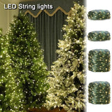 Popxstar shop party pieces 10-20M LED String Lights Fairy Green Wire Outdoor Christmas Light Tree Garland for New Year Street Home Party Wedding Decorion