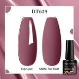 Popxstar 8 Colors Mirror Gel Nail Polish Long-lasting Quick-drying Metallic Gold Silver Red Semi Permanent Varnish Nail Art