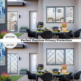 Popxstar Rainbow Effect Window Film Privacy for Glass Windows Non-Adhesive Film Decorative Window Stickers for Home Office UV Protection