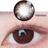 Popxstar 2Pcs Nature Contact Lenses for Eyes New Arrivals Myopia Prescription Black Eyes Color Lenses Diameter 14.5mm Beauty Pupil