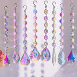 Popxstar 1PCs Crystal Suncatcher AB Color Rainbow Chaser Curtain Pendant Sun Catcher Glass Prism Outdoor Window Home Garden Decor