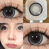 Popxstar Big Eye Black Lenses Colored Contact Lenses for Eyes 15mm/14.5mm Brown Natural Eye Color Len Gray Lenses Purple Lenses y2k