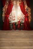 Popxstar Photography Background Winter Christmas Windows Forest Snow Xmas Tree Kids Family Portrait Decor Backdrop Photo Studio