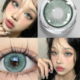 Popxstar 1 Pair Colored Contact Lenses for Eyes Lens Green Blue Gray Contact Lens Green Eye Lenses Wholesale Natural Eye Lenses