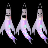 Popxstar Halloween Decoration Ghost Wind Tunnel LED Luminous Ghost Pendant Ghost Festival Hanging Ghost Venue Layout Props