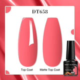 Popxstar 8 Colors Mirror Gel Nail Polish Long-lasting Quick-drying Metallic Gold Silver Red Semi Permanent Varnish Nail Art