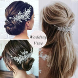 Popxstar Crystal Wedding Hair Combs Miraculous Women Headbands Accessories Flower Bridal Headpiece Clip Bride Jewelry Gift