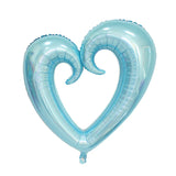 Popxstar 40 inches Giant Hook Heart Foil Balloons Engagement Wedding Decoration