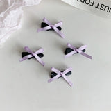 Popxstar 1Pc New Sweet Bowknot Hair Clips Hair Accessories Fairy Bow Hairpin Headwear Mini Ribbon Barrette Girls Cute Bowknot Hairpin DIY