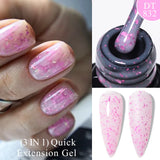 Popxstar 7ml Jelly Nude Quick Extension Gel Nail Polish 3 In 1 Finger Prolong Long Lasting Construction Gel Varnish Nail Art