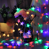 Popxstar shop party pieces 1.5m/3m/6m/10m LED Star String Lights Christmas Garland Battery USB Powered Wedding Party Curtain String Fairy Lamps For Home