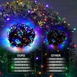 Popxstar Christmas Lights Outdoor, 197 FT 580 LED Christmas Decorations Lights/Waterproof String Fairy Lights Plug in with 8 Modes and Ti