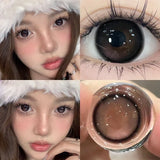 Popxstar 1Pair Colour Contacts Lenses Myopia Pink Rose Eye Lenses Beauty Pupil Blue Eyes Brown Lenses Makeup Free Shipping