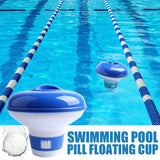 Floating Swimming Pool Chlorine Tablet Automatic Dispenser Outdoor Pool Cleaning