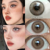 Popxstar Pink Contact Lenses Myopia Color Contact Lenses for Eye with Diopters Natural Grey Brown Eye Color Lenses Blue Lens 2PCS