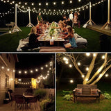 Popxstar Solar Crystal Globe LED String Lights 60 LED 8 Lighting Modes IP65 Fairy Light Christmas Garland For Garden Party Decor 1pc/2pcs