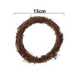 Popxstar 8-30CM Ramadan Decoration Eid Murbark Wedding Wreaths Decoration Garland Material Rattan Wreath DIY Wreath Party