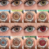 Popxstar New Color Contact Lenses 2PCS Blue Spectacle Lenses Brown Natural Lenses Green Fashion Contact Lenses Red Lenses