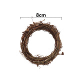 Popxstar 8-30CM Ramadan Decoration Eid Murbark Wedding Wreaths Decoration Garland Material Rattan Wreath DIY Wreath Party